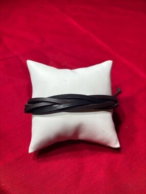New! Decorative Leather Bracelet Men Wrap Handmade Wristband Adjustable